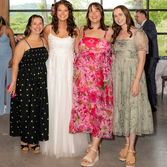 Arula Pink Floral Midi Dress - Picture 2 of 4